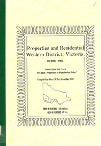 Book, Properties and residential : Western District, Victoria : mid 1800s - 1990s : names, time and place, 1997