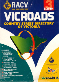 Book, Royal Automobile Club of Victoria, Vicroads country street directory of Victoria, 1997