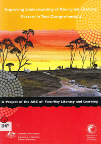 Book, Farzad Sharifian et al, Improving understanding of Aboriginal literacy : factors in text comprehension, 2004
