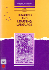 Book, Education Department of South Australia, Teaching and learning language, 1991
