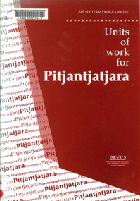 Book, Department for Education and Children's Services, Units of work for Pitjantjatjara, 1997