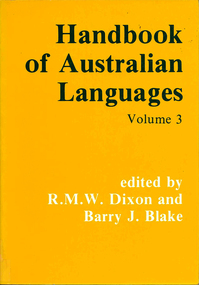 Book, Robert M Dixon, Handbook of Australian Languages. Vol. 3, Djapu, a Yolngu dialect, Yukulta, Uradhi & Nyawaygi, 1983