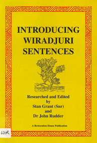 Book, Introducing Wiradjuri sentences, 2000