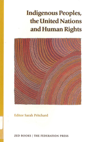 Book, Sarah Pritchard, Indigenous Peoples, the United Nations and human rights, 1998