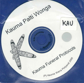 Book with CD, Rob Amery et al, Kaurna palti wonga =? Kaurna funeral protocols, 2006
