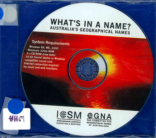 CD-ROM, Committee for Geographical Names of Australasia, What's in a name? : Australia's geographical names, 2002