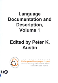 Journal, Peter Austin, Language documentation and description, Vol. 1, 2003