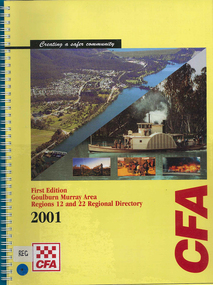 Map, Country Fire Authority, Goulburn Murray Area regions 12 and 22 regional directory, 2001