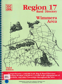 Map, Country Fire Authority, Region 17 rural directory : Wimmera area, 1997