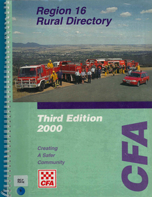 Map, Country Fire Authority, Region 16 rural directory, 2000