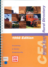 Map, Country Fire Authority, Regions 23 and 24 north east rural directory, 1998