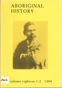 Periodical, Australian National University Department of Pacific and Southeast Asian History, Aboriginal history, 1994