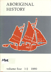 Periodical, Australian National University Department of Pacific and Southeast Asian History, Aboriginal history, 1980