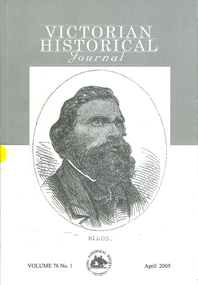 Periodical, Royal Historical Society of Victoria, Victorian historical journal, 2005