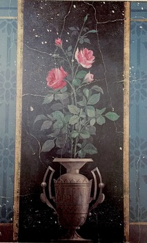 Roses, Dado Panel, Upper Hall, Villa Alba 