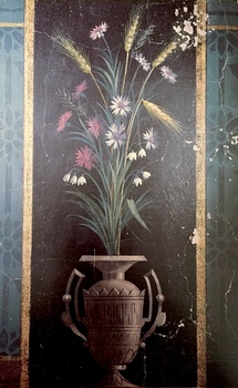 Wildflowers, Dado Panel, Upper Hall, Villa Alba