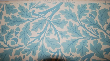 Decorative object - Wallpaper sample of a Morris & Co design, 'Oak Tree'