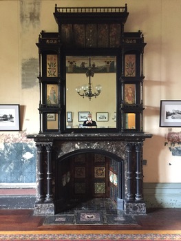 Decorative object: Dining Room Fireplace (and overmantel), Villa Alba