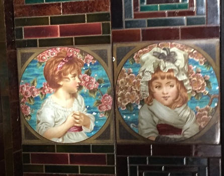 Surround Tiles, Dining Room Fireplace, Villa Alba