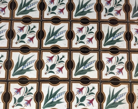 Decorative object: Hearth Tiles, Second Bedroom Fireplace, Villa Alba
