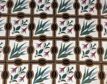 Decorative object: Hearth Tiles, Second Bedroom Fireplace, Villa Alba