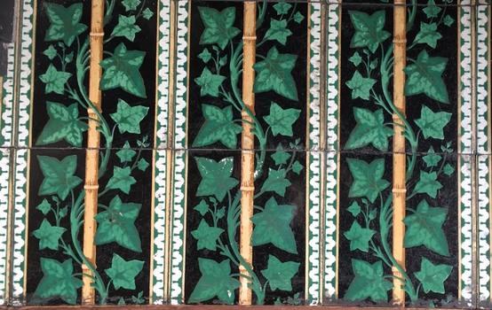 Decorative object: Hearth Tiles, Third Bedroom Fireplace, Villa Alba