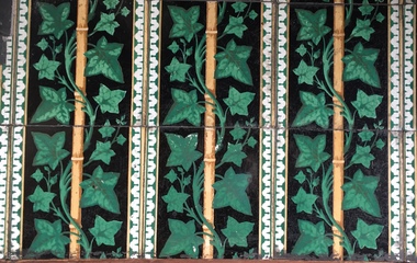 Decorative object: Hearth Tiles, Third Bedroom Fireplace, Villa Alba
