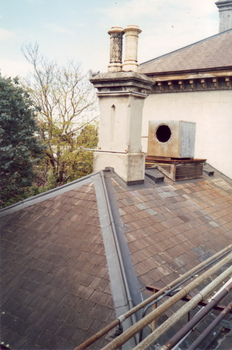 Villa Alba roof, chimney & chimney pots