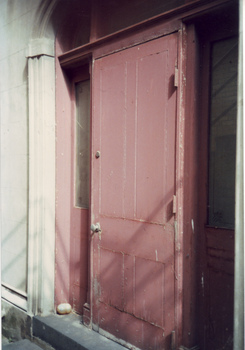 Painted external door