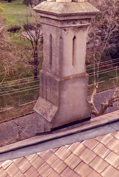 Rendered chimney