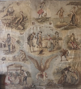 Decorative object - Nursery wallpaper sample : Nursery Rhymes, c.1880–c.1900