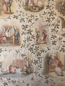 Goosey Goosey nursery wallpaper sample