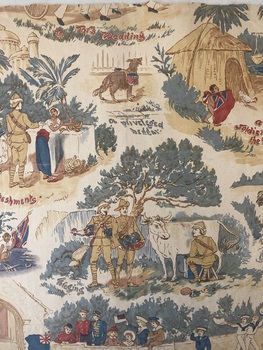 Empire theme children's wallpaper sample