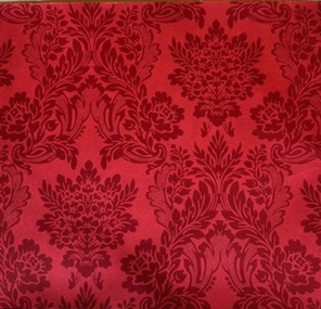 Decorative object - Wallpaper sample, Red Floral Bouquets PR15234