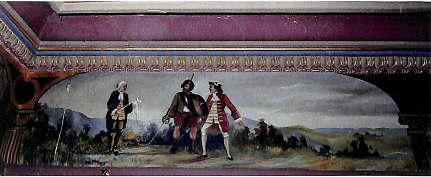 The duel between Francis and his cousin Rashleigh is interrupted by Rob Roy
