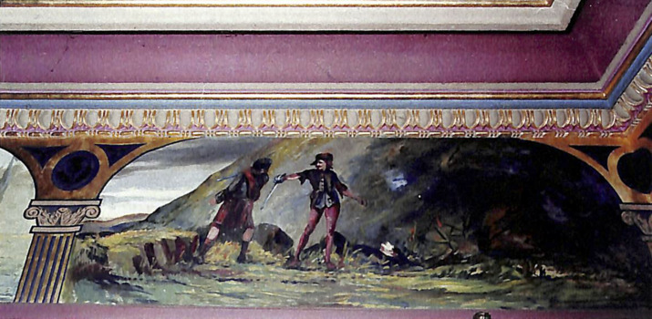 Murder of Sir George StantonSir George Staunton robbed and murdered by bandits, one of whom is his long-lost son