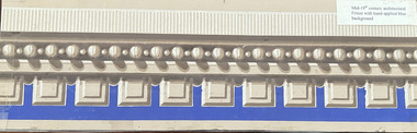 Wallpaper sample - Architectural frieze, mid 19th century