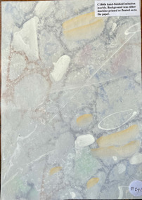 Wallpaper sample - Imitation marble, 1860s
