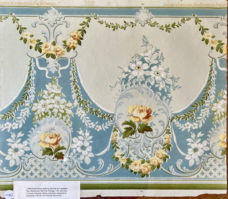 Wallpaper sample - Floral frieze, c.1900