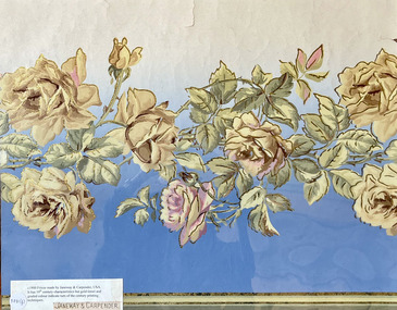 Wallpaper sample - Floral frieze, c.1900