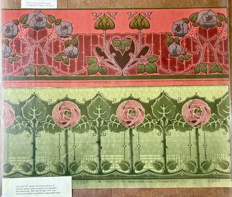 Wallpaper sample - Art Nouveau frieze, c.1900
