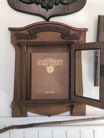 Record of War Service 1914-1919 in display case