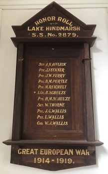 Lake Hindmarsh School No. 2879 Honor Roll