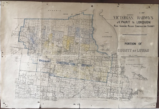 Jeparit-Lorquon Railway Construction Plan