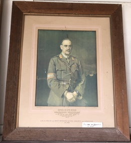 Framed portrait of General Sir John Monash