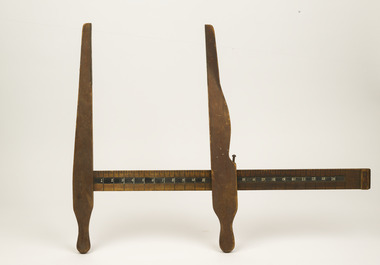 Wooden tree measuring calipers (inches)