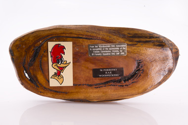 Presentation plaque from the "Woodpeckers"