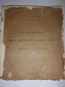 Document, C.E. Carter, The distribution of the important timber trees of the genus eucalypus, 1945