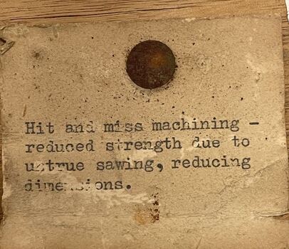 Wood Sample note -