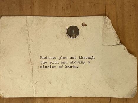Wood Sample note -